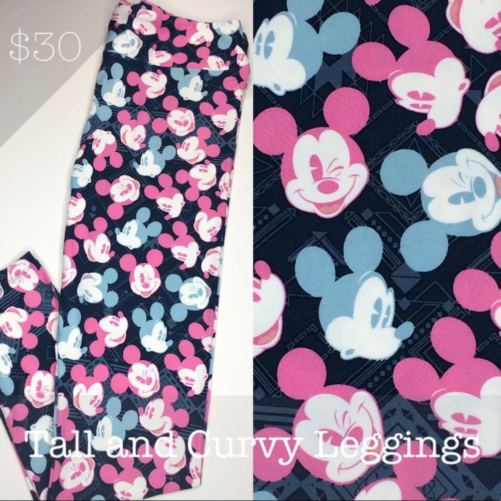 NWT Disney Mickey Leggings LuLaRoe TC 1.0